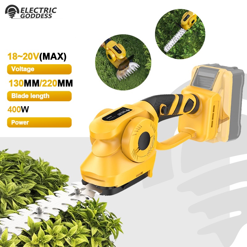 Gardening Tools Battery Powered - 2IN1 Brushless Electric Hedge Trimmer Handheld