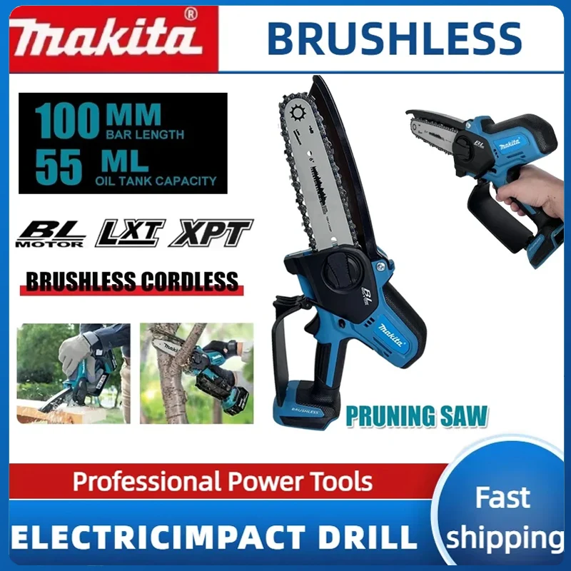 Gardening Tools Battery Powered - Makita Mini Electric Chain Saw Cordless