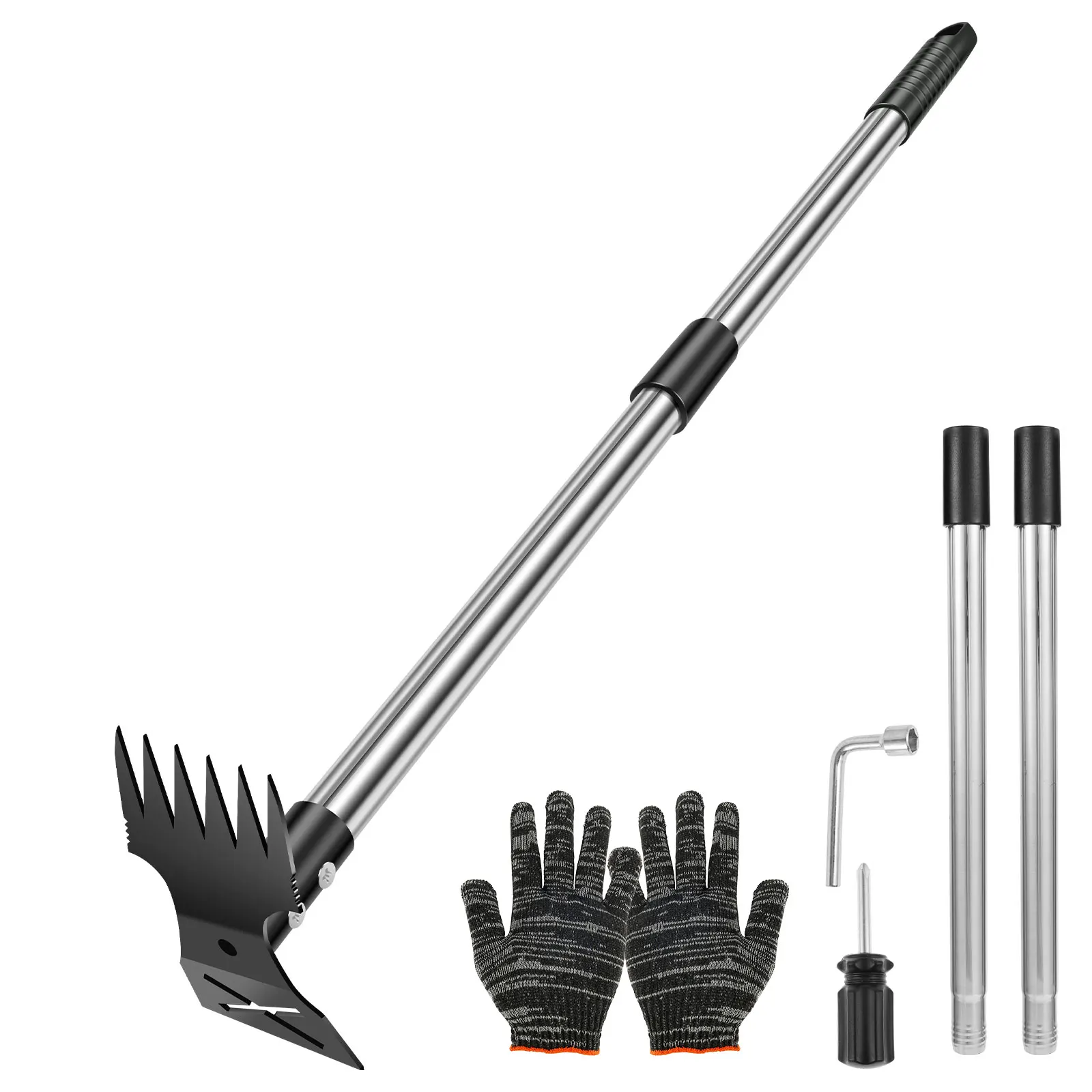 Weed Puller - Garden Thatch Rake Stainless Steel Garden