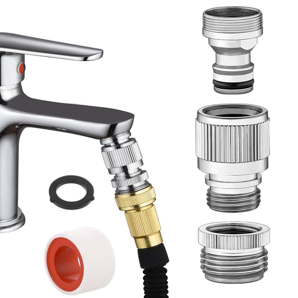 Gardening Tools Usa - Faucet Adapter Set for Garden Hose