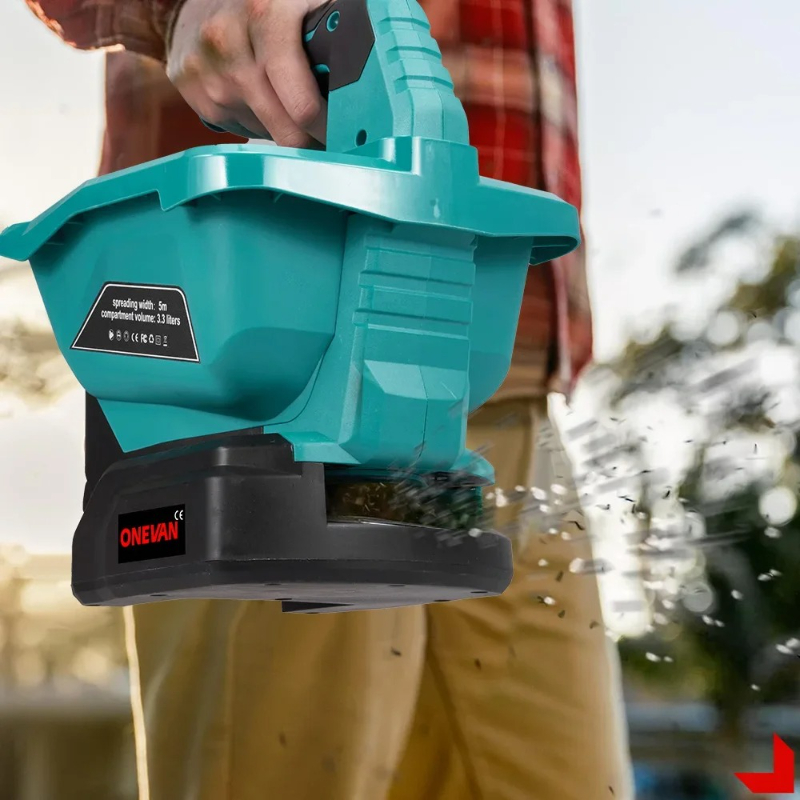 Gardening Tools Vegetables - 6 Gears Automatic Fertilizer Spreader Handheld