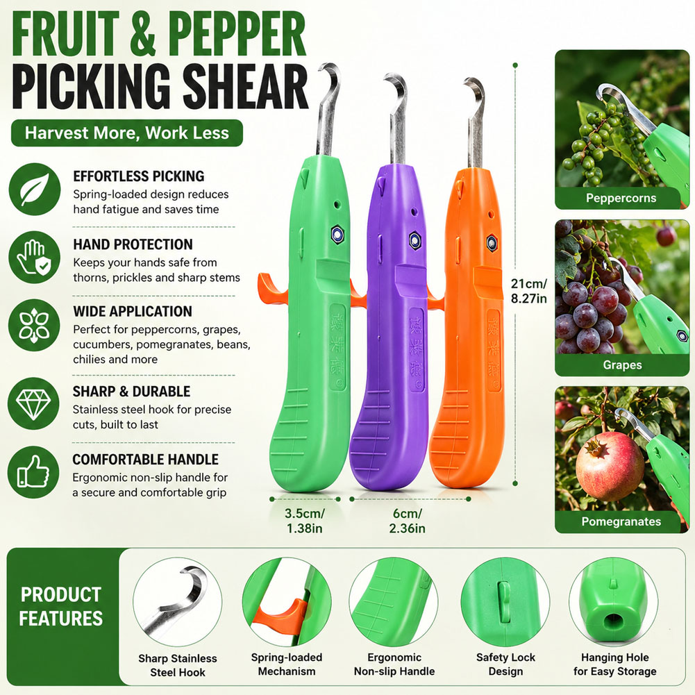 Gardening Tools Vegetables - Fruit Vegetable Quick Picking Multi functional