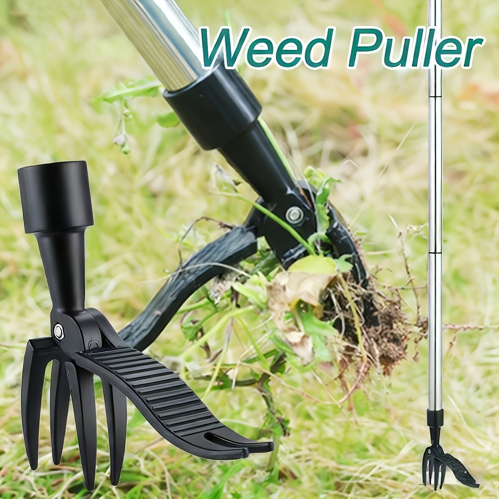 Weed Puller - 1pc Heavy-Duty Metal Vertical Weed Remover,