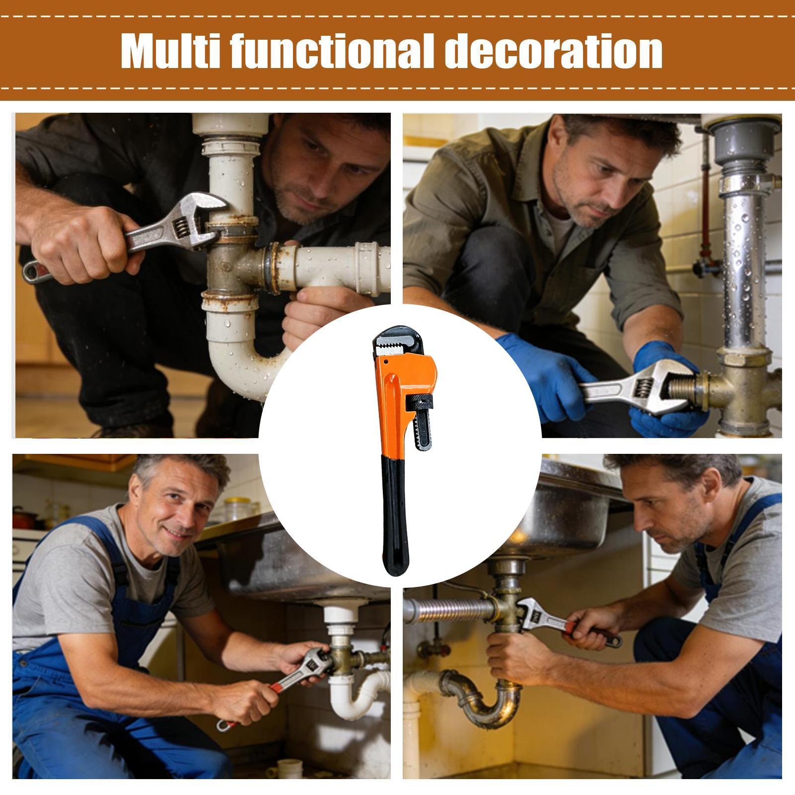 Gardening Tools In - Pipe Wrenches Plumbing Heavy Duty Adjustable