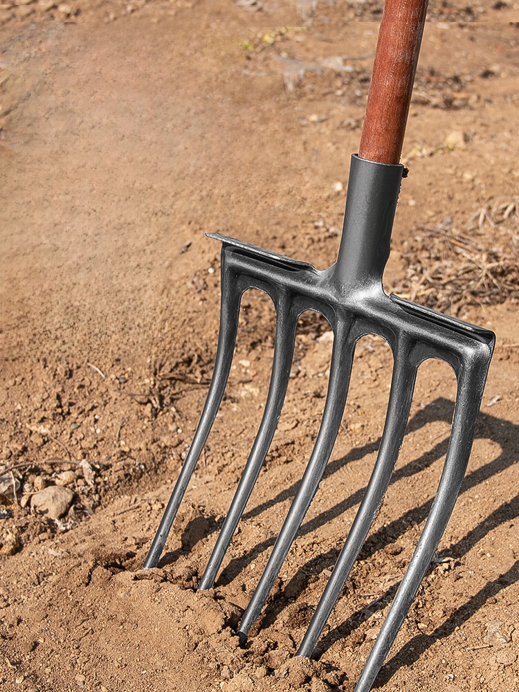 Soil Tilling Fork Farming Tool - Spade Digging Fork recension och pris