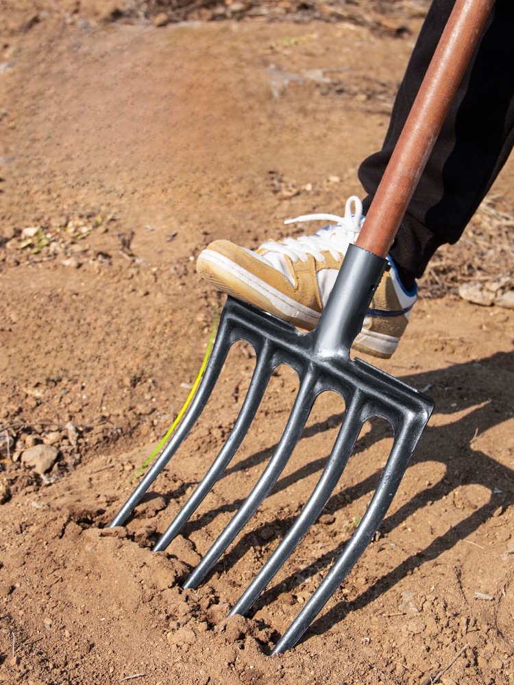 Soil Tilling Fork Farming Tool - Spade Digging Fork recension och pris