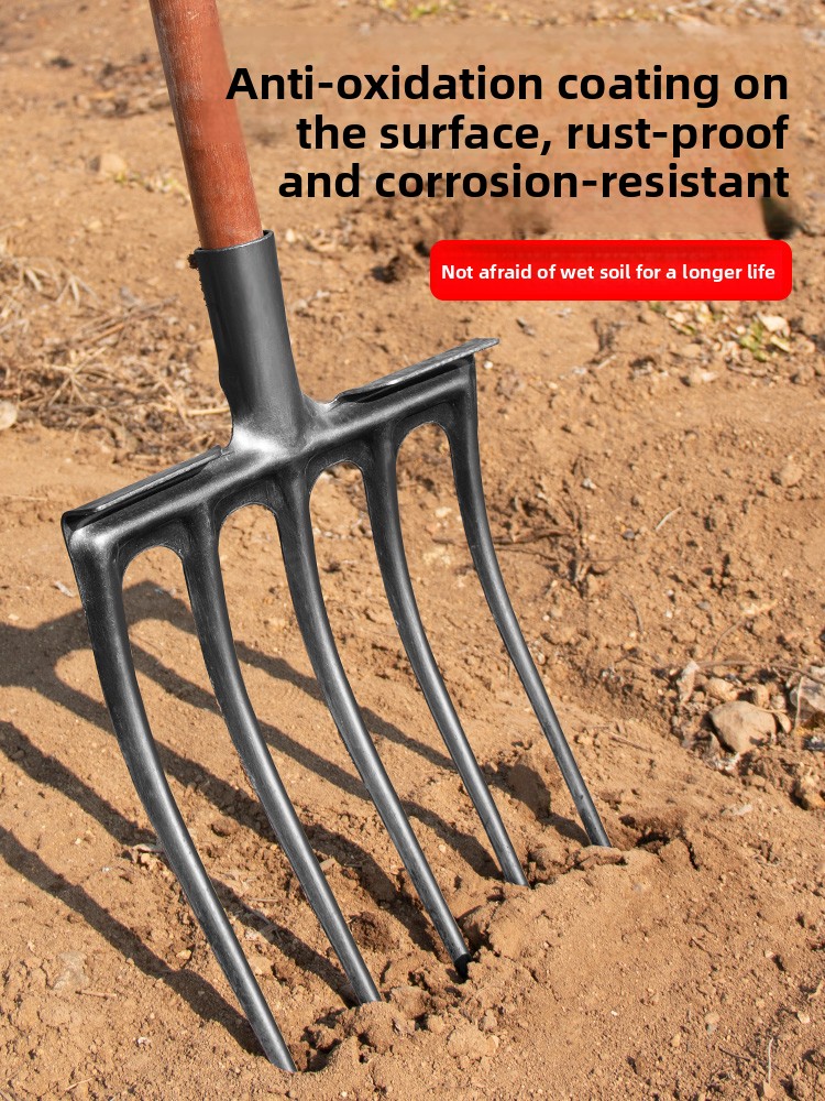 Soil Tilling Fork Farming Tool - Spade Digging Fork recension och pris