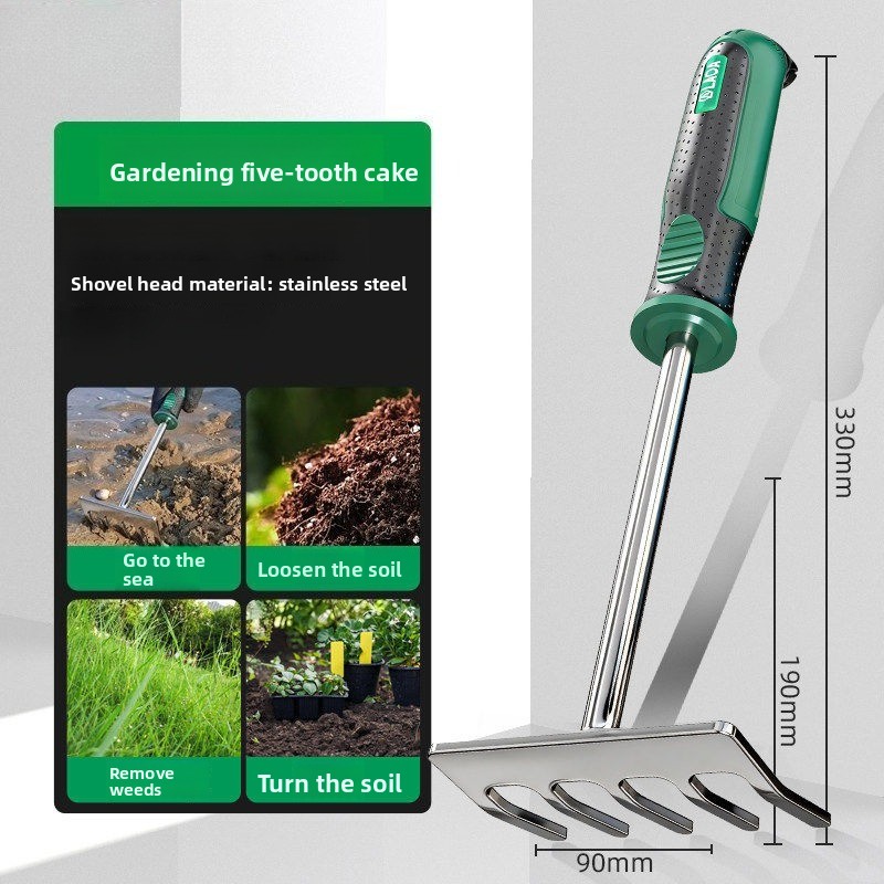 5Pcs Stainless Steel Garden Ha - Spade Digging Fork recension och pris