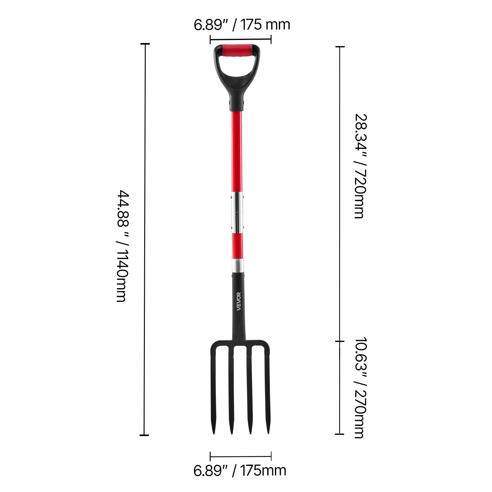 Garden Fork, 4-Tine Gardening  - Spade Digging Fork recension och pris
