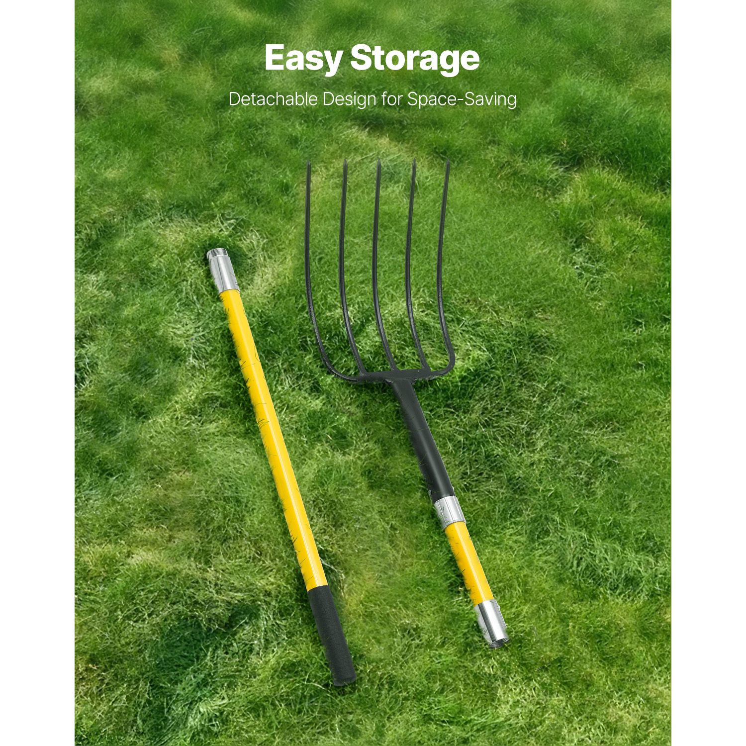 Garden Fork, 5-Tine Gardening  - Spade Digging Fork recension och pris