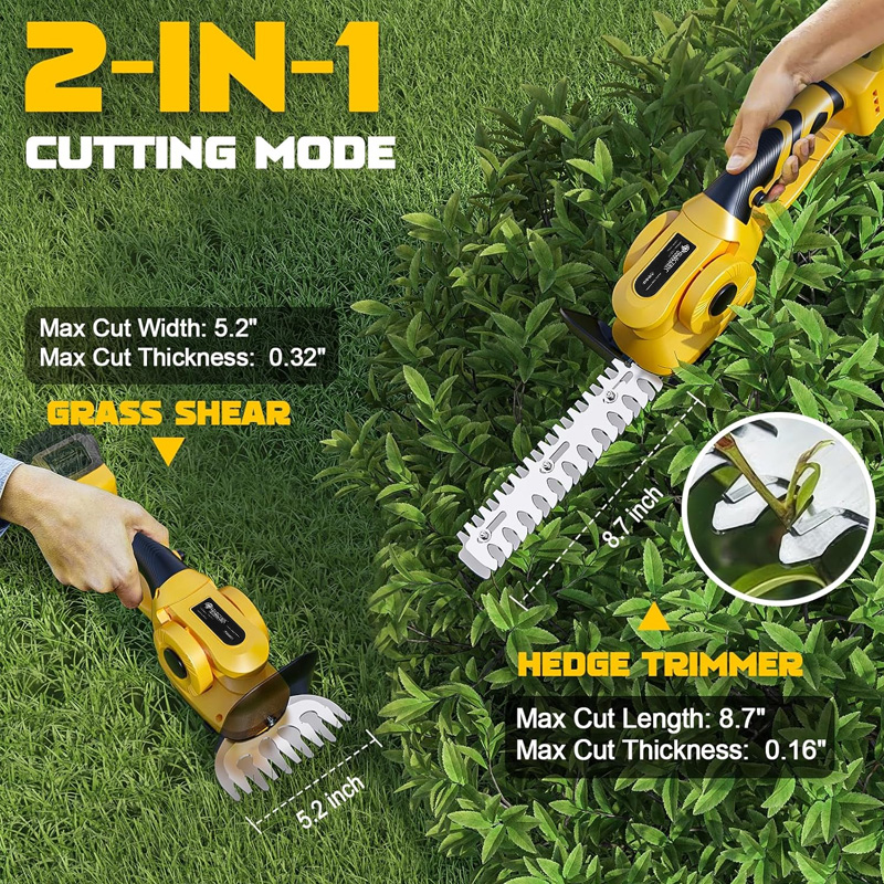 2IN1 Brushless Electric Hedge  - Gardening Tools Battery Powered recension och pris