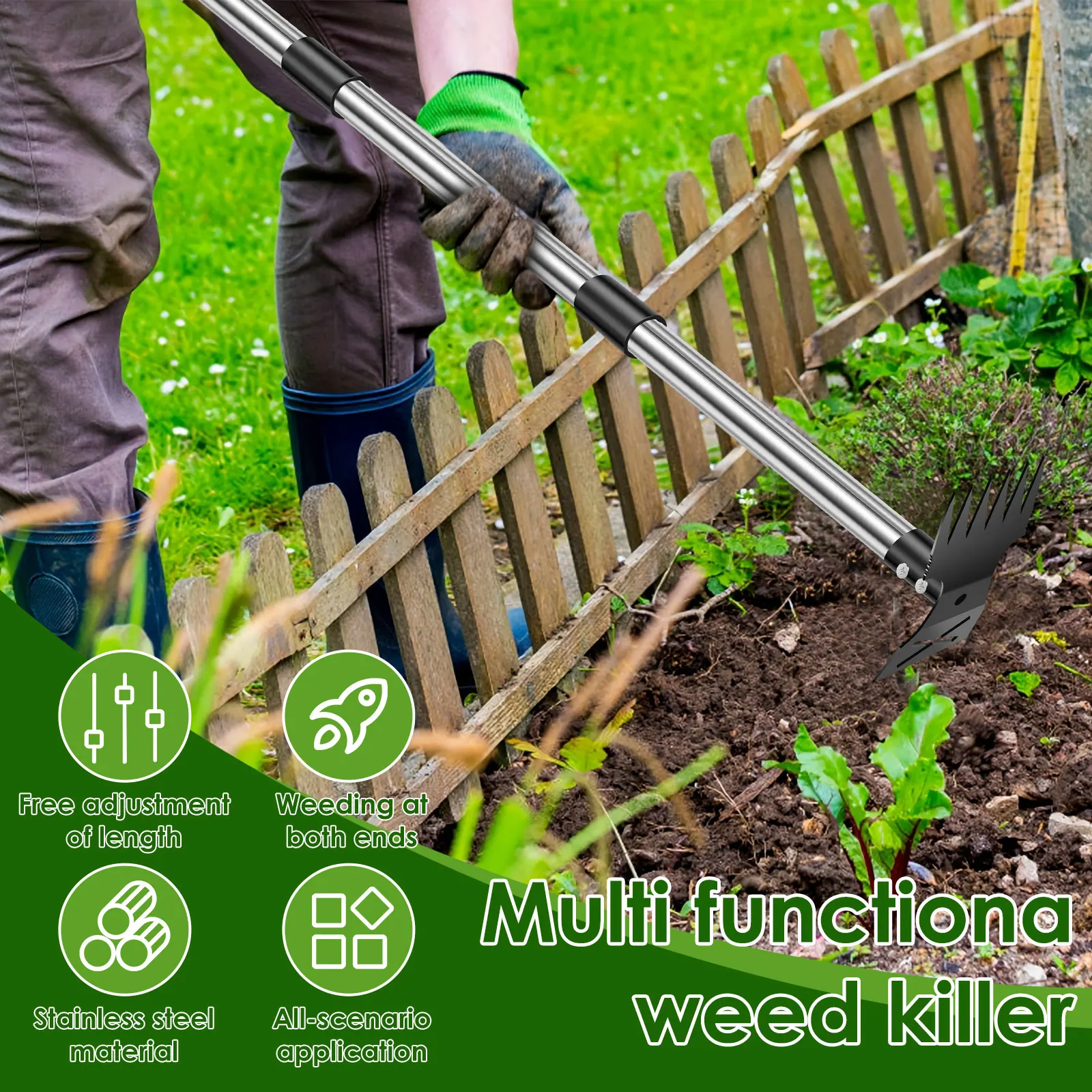 Garden Thatch Rake Stainless S - Weed Puller recension och pris