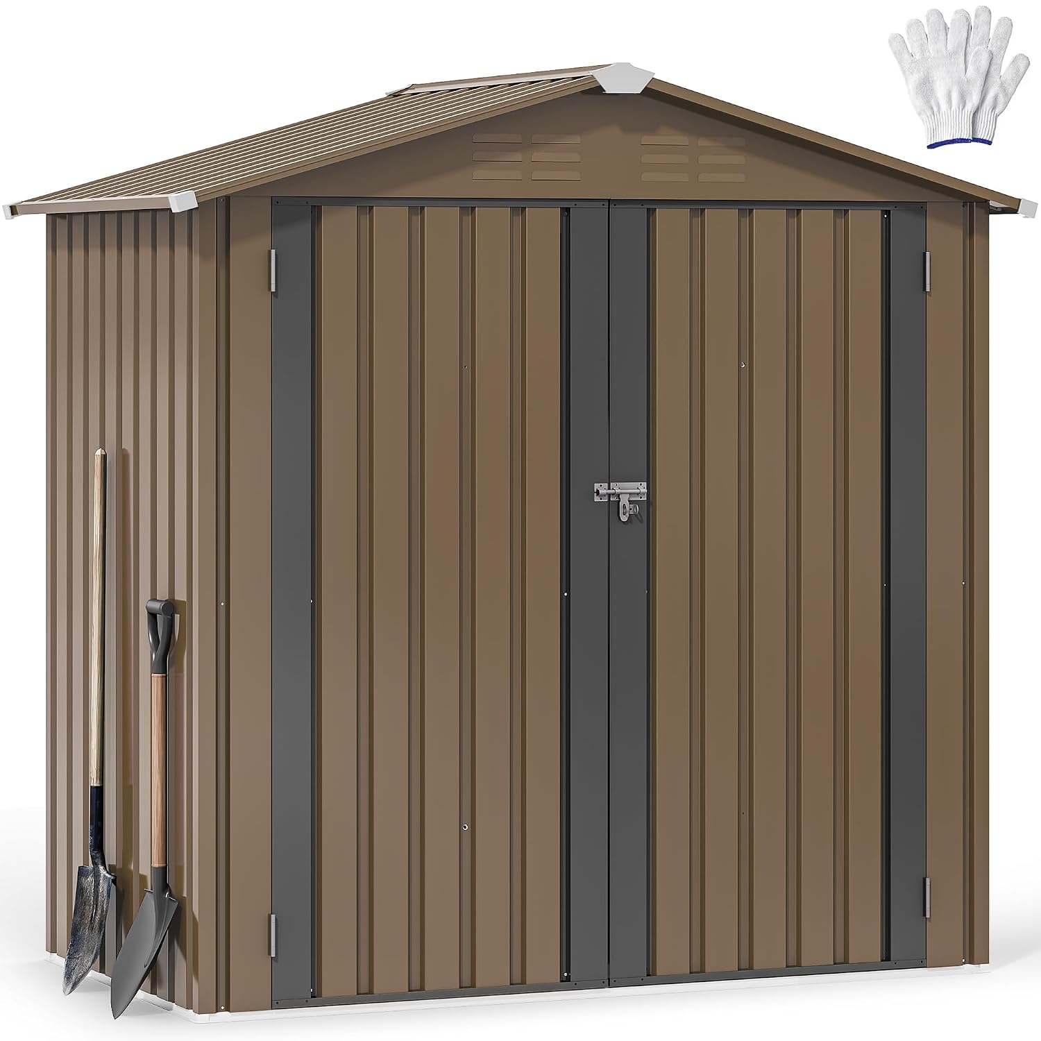 6x4ft Metal Outdoor Storage Sh - Gardening Tools recension och pris