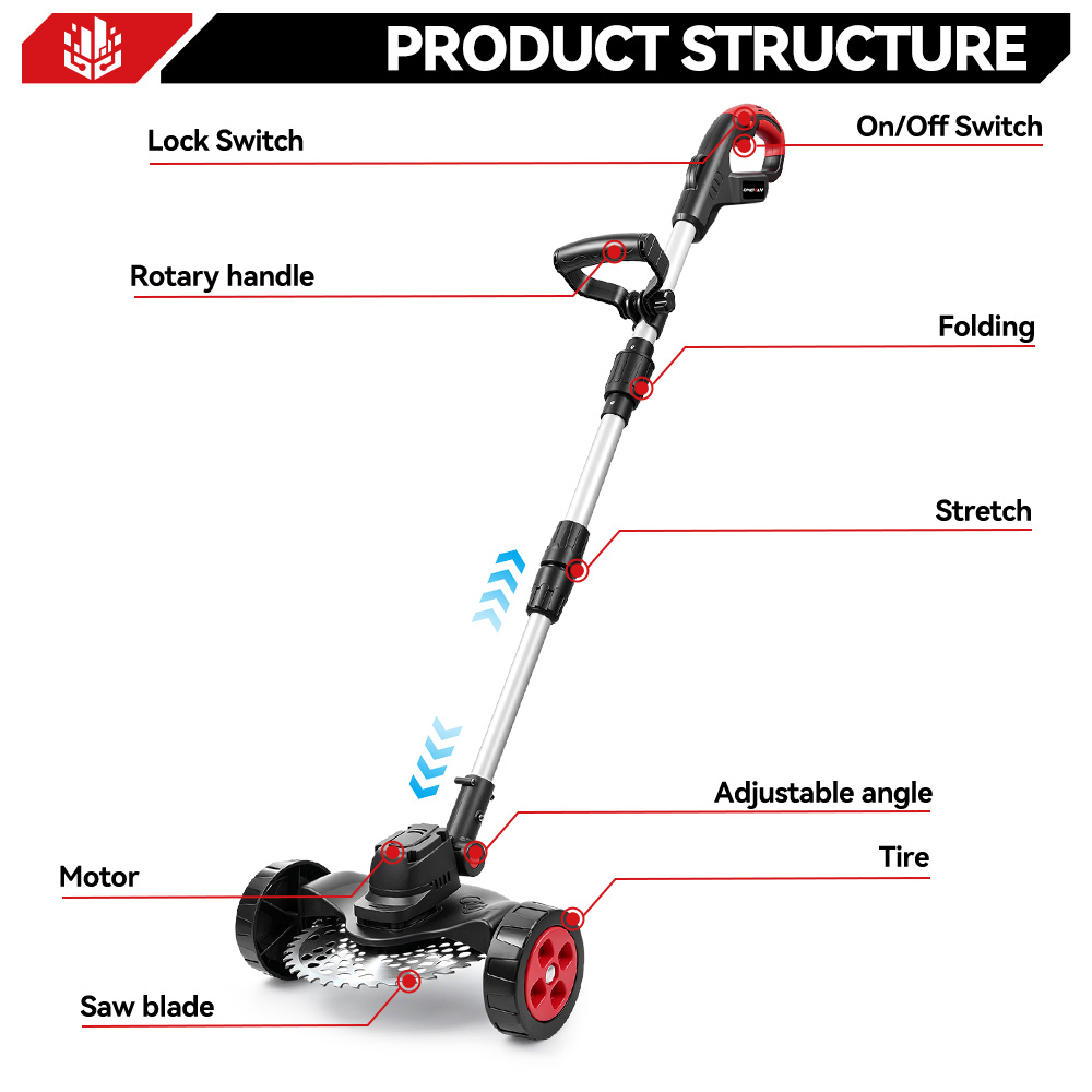 ONEVAN 9Inch 40000RPM Brushles - Gardening Tools Battery Powered recension och pris
