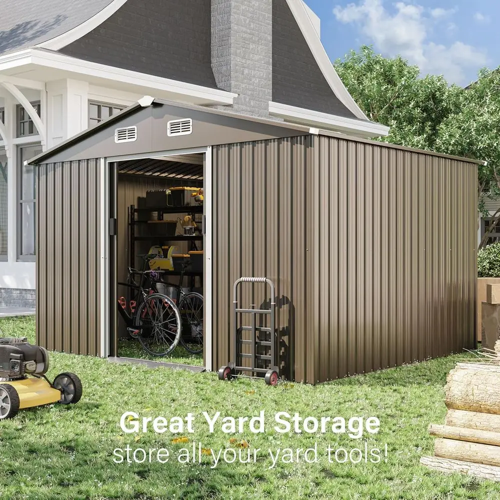 10T x 8T Outdoor Metal Storage - Gardening Tools recension och pris