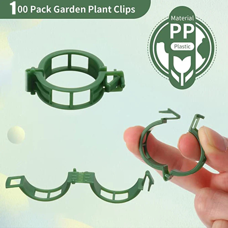 100 PCS/ Plant Support Clip Pl - Gardening Tools Usa recension och pris
