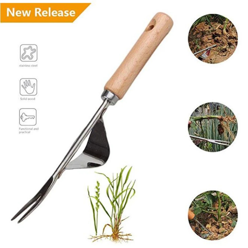 1pcs Wood Handle Stainless Ste - Weed Puller recension och pris