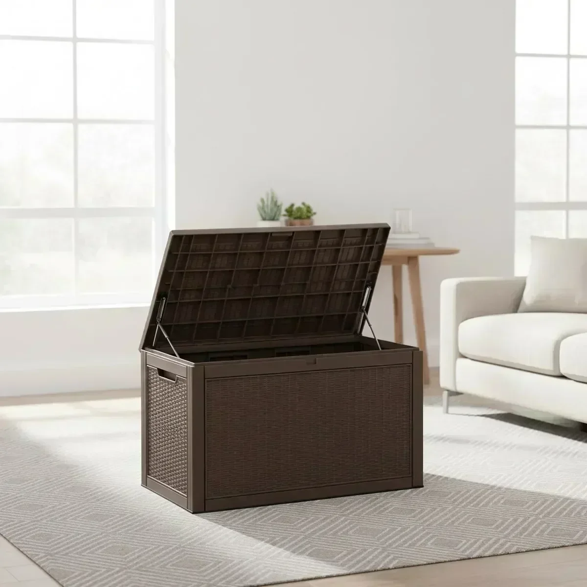 Large Outdoor Storage Bench Wa - Gardening Tools Holder recension och pris