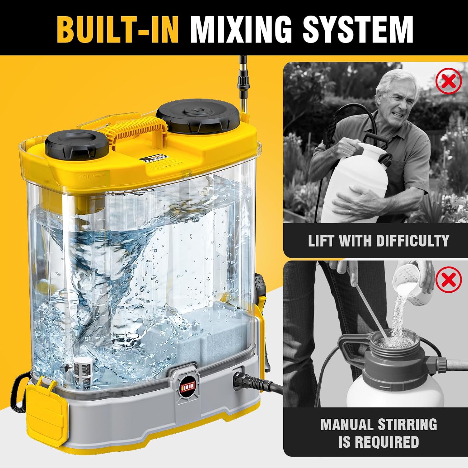 4.2 Gal Battery Powered Backpa - Gardening Tools Battery Powered recension och pris