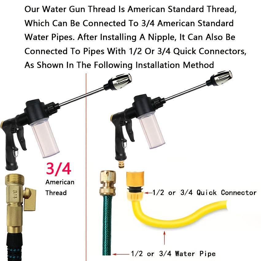 Garden Watering Gun Hose Nozzl - Gardening Tools Rake recension och pris