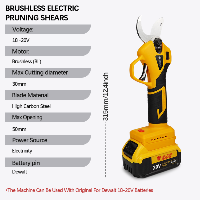 Electric Scissors 50mm Max Ope - Gardening Tools Battery Powered recension och pris