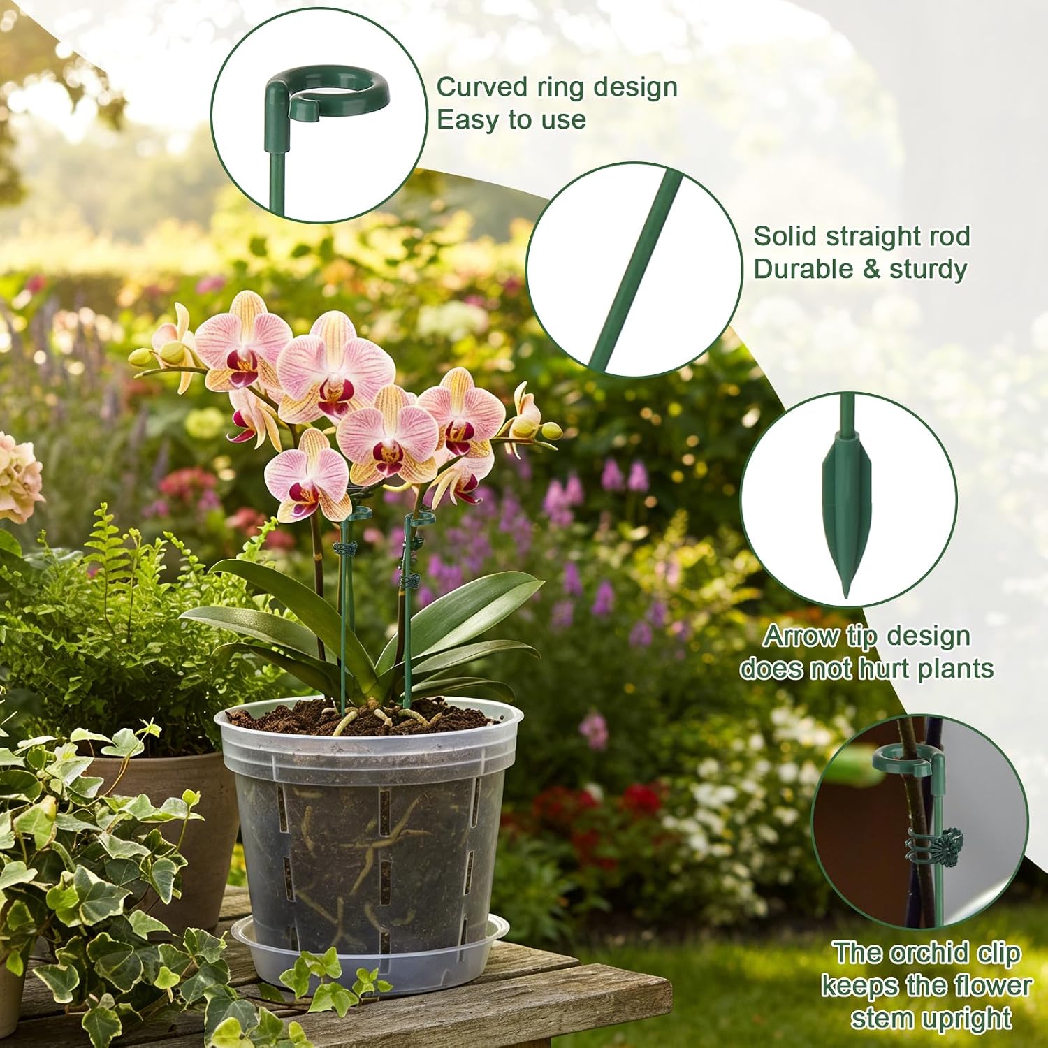 5/10pcs Plant Support Stakes P - Gardening Tools Holder recension och pris