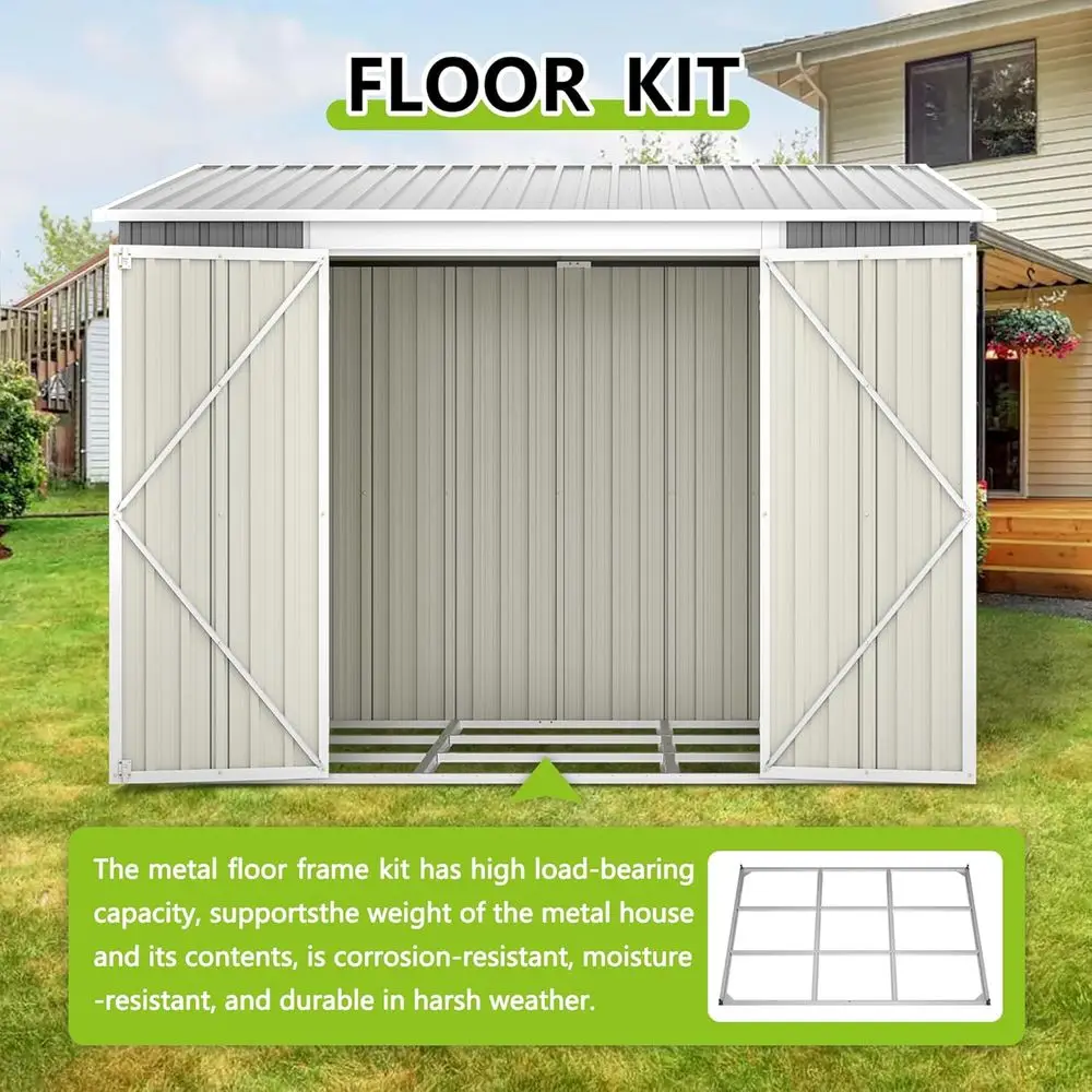 8ft x 6ft Outdoor Metal Storag - Gardening Tools recension och pris